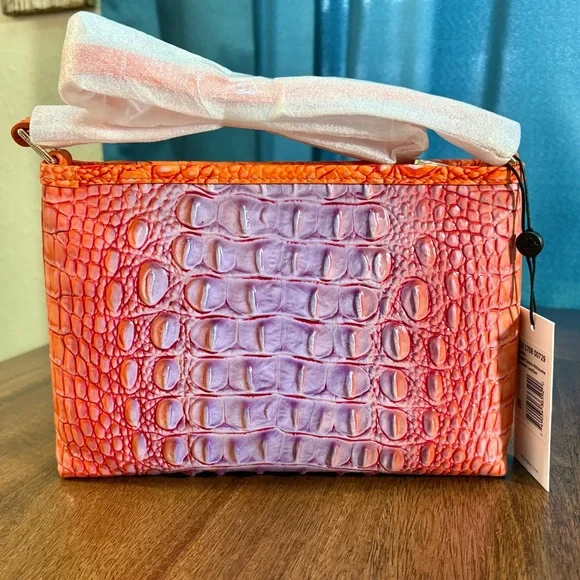 Brahmin NWT Lorelei - Daiquiri Ombre - Purple/Orange - VERY RARE - HTF - Picture 3 of 10
